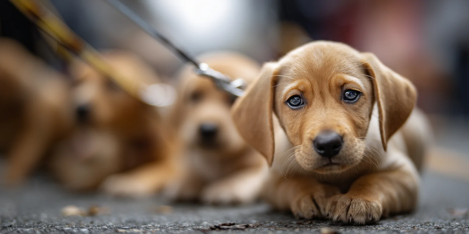 Dog behaving at Puppy School